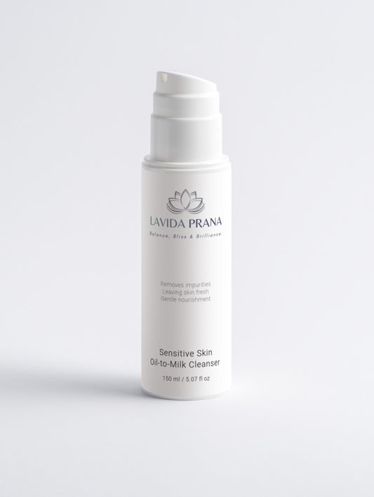 Sensitive Skin Oil-To-Milk Cleanser - LaVida Prana