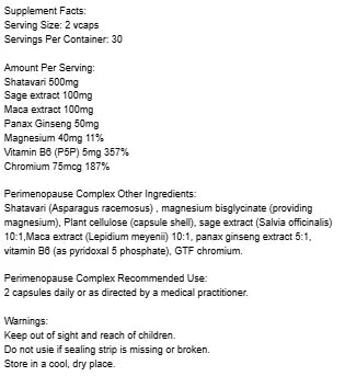 Cytoplan - Perimenopause Complex - 60 vcaps - LaVida Prana