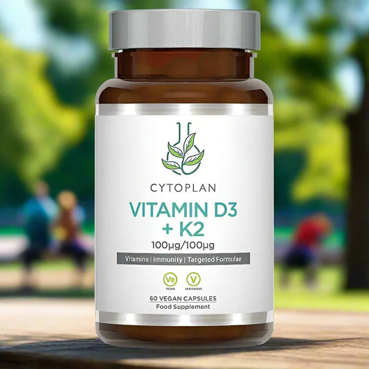 Cytoplan - Vitamin D3 + K2 - 60 vcaps - LaVida Prana