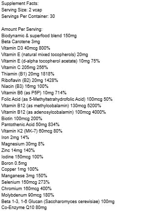 Cytoplan - 50+ Multivitamin - 60 vcaps - LaVida Prana
