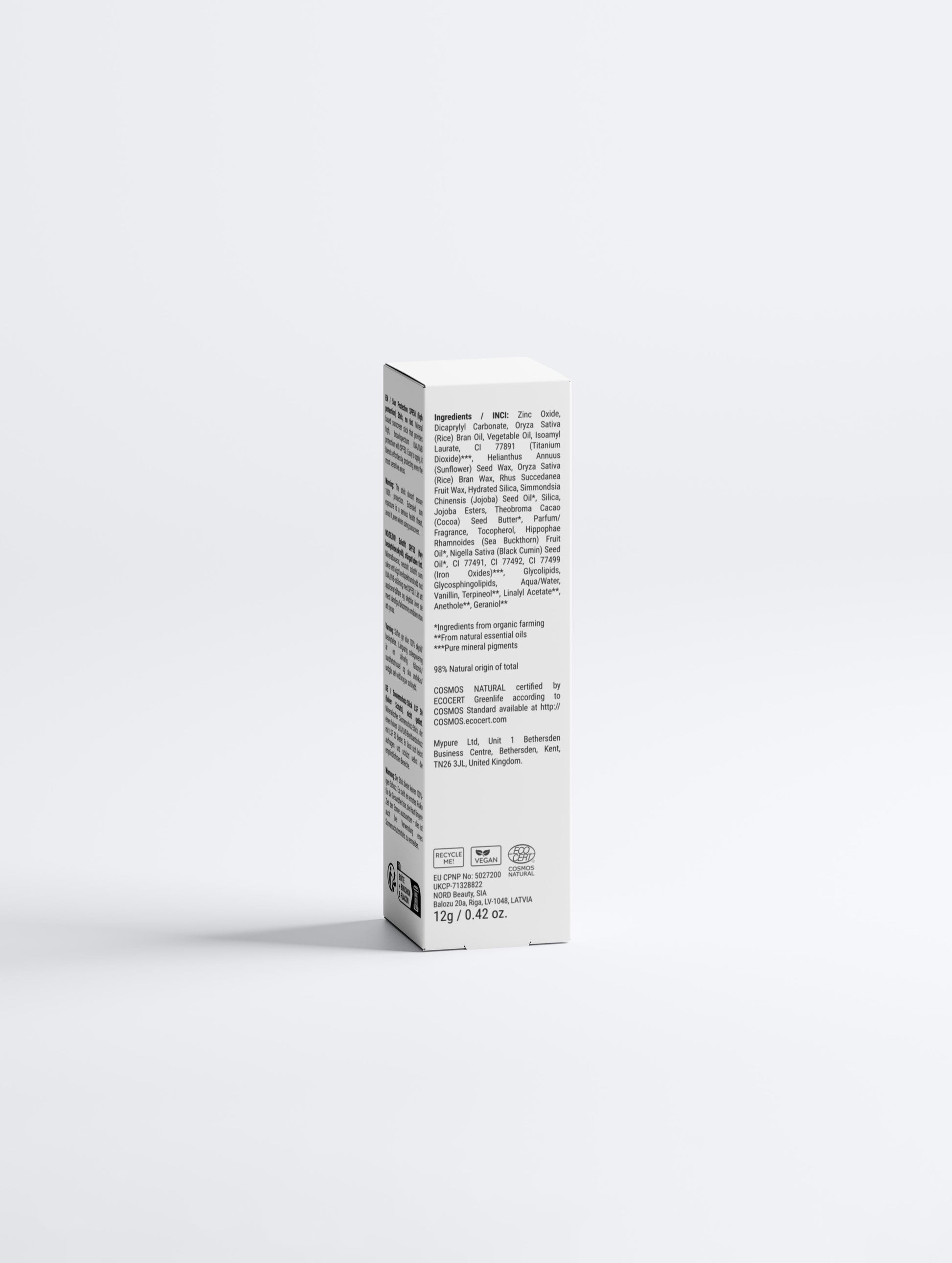 Sun Protection SPF50 Stick (No tint) - LaVida Prana
