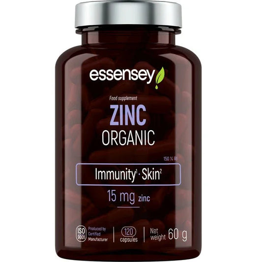 Essensey - Zinc Organic, 15mg - 120 caps - LaVida Prana