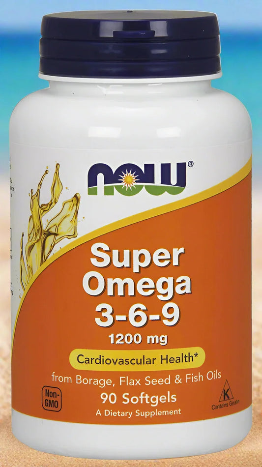 NOW - Super Omega 3-6-9, 1200mg - 90 softgels - LaVida Prana
