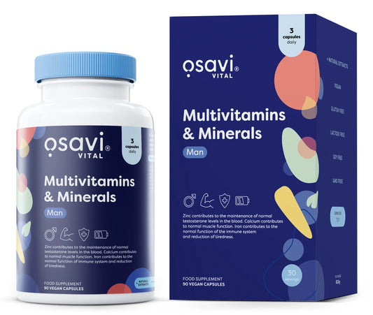 Osavi - Multivitamins & Minerals Man - 90 vegan caps - LaVida Prana