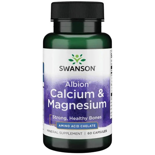 Swanson - Albion (R) Calcium & Magnesium - 60 caps - LaVida Prana