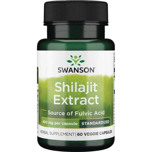 Swanson - Shilajit Extract, 400mg - 60 vcaps - LaVida Prana