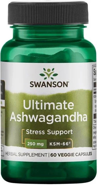 Swanson - Ashwagandha Ultimate KSM-66, 250mg - 60 vcaps - LaVida Prana