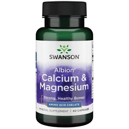 Swanson - Albion (R) Calcium & Magnesium - 60 caps - LaVida Prana