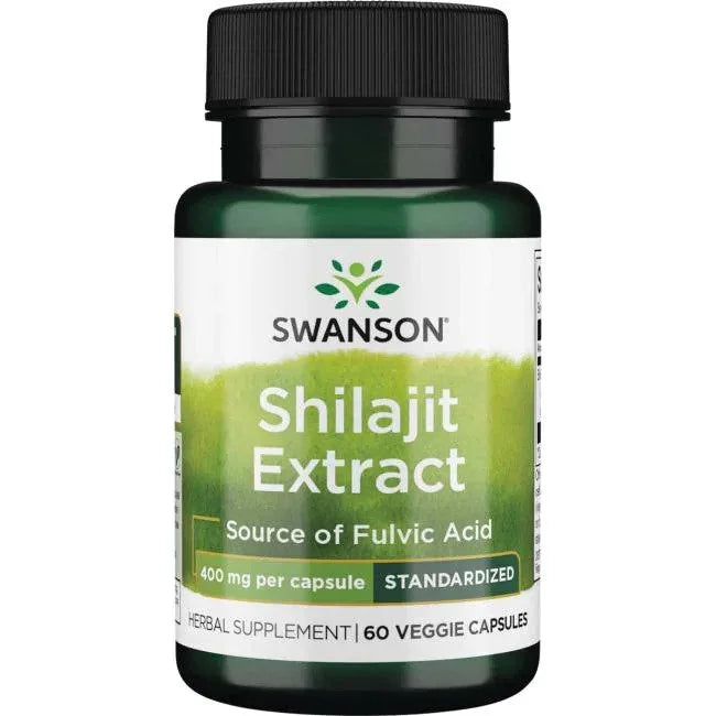Swanson - Shilajit Extract, 400mg - 60 vcaps - LaVida Prana